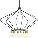 Progress Lighting P400106-020 Hangar Eight-Light Chandelier, Antique Bronze