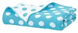 Elegant Baby Dot Blanket- Aqua