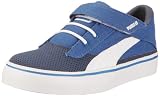 Puma MAEKO S V Kids 353095, Unisex – Kinder Sneaker, Blau (dark denim-snorkel blue-white 01), EU 21 (UK 4.5) (US 5.5)