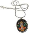 Pendant with Chain Sterling Silver Jewelry for Women Dia 1.75 inches