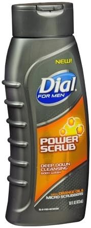 Dial for Men Body Wash, Power Scrub, 21 Fl. Oz. (Pack of 2)