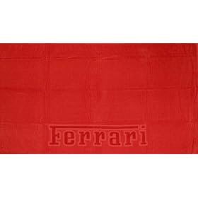 Ferrari Emblem Beach Towel Red by 