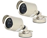 Q-See QSOCWCPK Weatherproof Color CMOS Camera Kits with Night Vision - 2 Pack