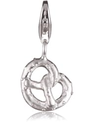 VINANI brand Germany 925 Sterling Silver Charm Pendant small Pretzel matte HBRZ