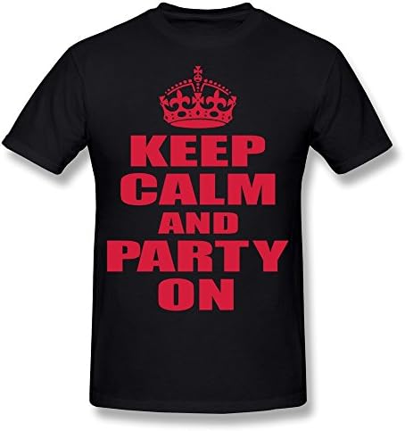 Keke Men's Tee Keep Calm Party M Black