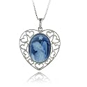 Sterling Silver Guardian Angel Cameo Pendant with Chain