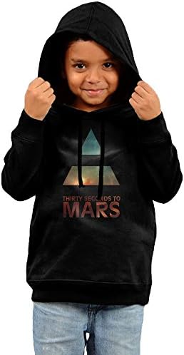 Deftad 30 Seconds To Mars 30STM Triangle Sun LOGO Rock Band Hooded Sweatshirt For Kids Black.