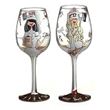 Bottoms Up Hand Painted TLC Nurse Wine Glass 41hldc5QpoL. SL160 Bottoms Up Hand Painted TLC Nurse Wine Glass
