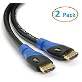 Aurum Ultra Series - High Speed HDMI Cable with Ethernet - 2 Pack (50 FT) - CL2 Certified - Supports 3D & Audio Return Channel - Full HD [Latest Version] - 50 Feet