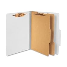 ACCO 15056 ACCO Pressboard 25-Point Classification Folders, Ltr, 6-Section, Sky BE, 10/Box