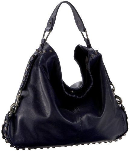 Rebecca Minkoff Handbag, Linear Stud Nikki Hobo - royal, dark blue leather 
