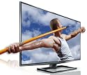 Toshiba Cevo 55ZL2G 140 cm (55 Zoll) 3D LED-Backlight-Fernseher, Energieeffizienzklasse D (Full-HD, 3D ohne Brille, 800Hz AMR, DVB-T/-C/-S, CI+) schwarz