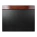 Wood Tones Series Desk Pad with Wood Pencil Ledge, 19"x24", Mahogany ELD23390