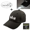 DAM Soft Touch Flash Cap mit LED Beleuchtung mit Ersatz Batterie + gratis Angel-Berger Aufkleber