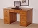 Cairo Computer Desk / Dressing Table in Medium Oak