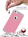 iPhone 6 Cases, Vogue Shop 2in1 Hybrid Hard PC Cover and Inner Soft Silicone Corner Protection High Impact Defender Combo Shell Phone Case for iPhone 6 4.7 inch-Pink