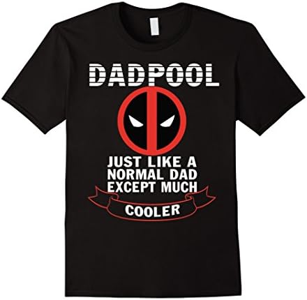 Men's Happy Father's Day - DadPool Large Black