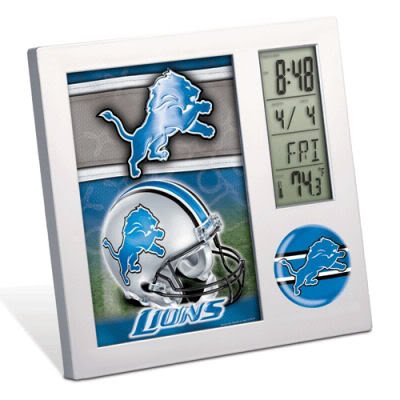 NFL Detroit Lions Digital Desk Clock