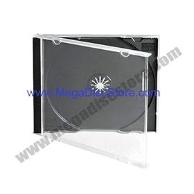 10.4mm Jewel Case Single Black 50Pcs/Pack