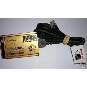 Psion Dacom 56K+Fax PCMCIA Gold Card with Cable by 