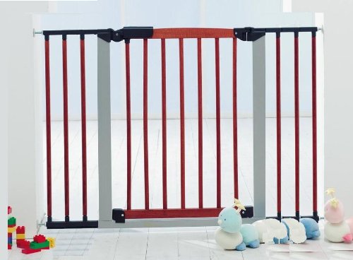 BabyDan Avantgarde Safety Gate Dark Wood and Black