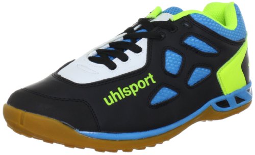 uhlsport JAGUAR Senior 100831001, Scarpe sportive outdoor unisex adulto, Nero (Schwarz (schwarz/cyan/limone 01)), 42