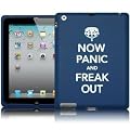 Apple iPad 2 / iPad 3 Now Panic and Freak Out Blue Solid Silicone Skin Case Cover From The Keep Talking Shop iPad 2 / iPad 3 Accessories Range