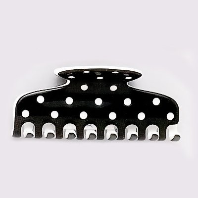 Caravan Doted Black/White Claw Hand Made 89 mm (Haarspange) Preisvergleich