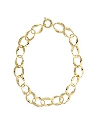 14KT Yellow Necklace Swirl Links Necklaces Length = 20