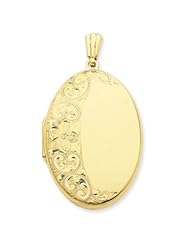14k Gold Heavy Weight Oval Locket