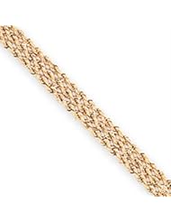 8 Inch 14k Gold 1.75mm Triple Strand Rope Bracelet Bracelet