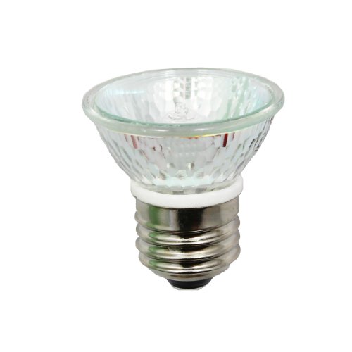 AnyrayA1875Y (2-Bulbs) HR16 120V 25W E27/E26 MR-16 25 Watt JDR C Bulb Lamp HR 16 with Lens