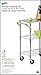 Honey-Can-Do SHF-01607 Urban rolling cart, chrome, 2-Shelf