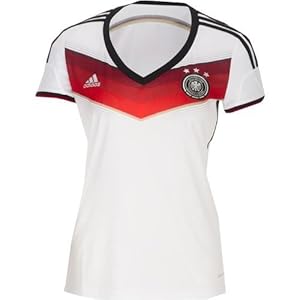 adidas Damen Shirt DFB Fanshop Deutschland Trikot Home, Weiß, L, G76478