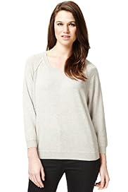 Autograph Pure Cashmere Ribbed Trim Jumper