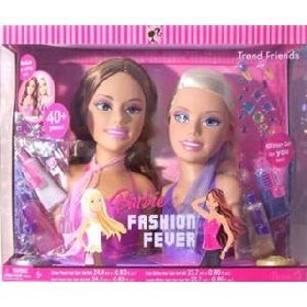 Mattel Barbie Fashion Fever Styling Heads by Mattel