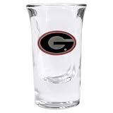Set of 2 Georgia Bulldogs Fluted Shot Glass - NCAA College Athletics - Fan Shop