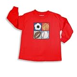 Mis Tee V-Us - Toddler Boys Long Sleeve Top, Red