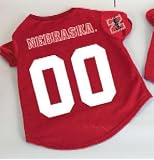 Officially Licensed by the NCAA - (University of Nebraska) Nebraska Huskers Dog Football Jersey - Small