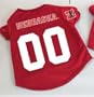 Officially Licensed by the NCAA - (University of Nebraska) Nebraska Huskers Dog Football Jersey - Small