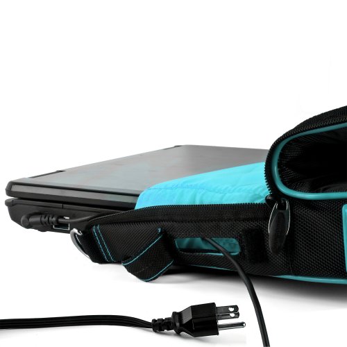 Aqua Blue Pindar Ultra Durable 17 inch Tactical Messenger bag for your Toshiba Satellite L775 Ultrabook with Extra Features: Reinforced durable constructions, Velcro charging port to charge without removing device, extra pockets for charger and Apple sized tablets or eReaders, Unique pull down Smartphone & MP3 front pocket with earphones slot, and Tuck Away Handles!!! Aqua Blue Pindar Ultra Durable 17 inch Tactical Messenger bag for your Toshiba Satellite L775 Ultrabook with Extra Features: Reinforced durable constructions, Velcro charging port to charge without removing device, extra pockets for charger and Apple sized tablets or eReaders, Unique pull down Smartphone & MP3 front pocket with earphones slot, and Tuck Away Handles!!!