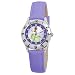 Disney Kids' D870S402 The Princess and The Frog Time Teacher Purple Leather Watch