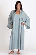 DreamSacks Silk Long Jacquard Bathrobe