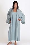 DreamSacks Silk Long Jacquard Bathrobe