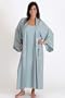DreamSacks Silk Long Jacquard Bathrobe