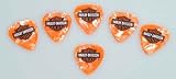 Harley Davidson Orange Pearloid Picks 6 Pack Medium