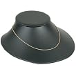 Necklace Bust Black Leather Slatwall Jewelry Display