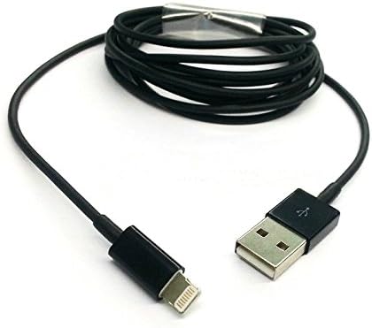 **Apple MFI Certified**USB 3M/10ft Lightning cable for Apple iPhone 5 / 5C / 5S, iPad Air, iPad mini,iPad 4, iPod Nano (7th generation) iPod touch (5th Generation) - Best Compatible Charger Cord for Data and Syncing - Fits All Aftermarket Cases and Accessories - Long and Portable - 8 Pin connector on Lightning End - Fits All USB Car Chargers Power and sync. MFI Certificates. Apple Certified(Black)