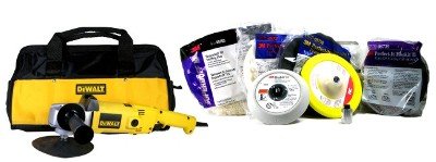 DeWalt DW849 Heavy Duty Variable Speed Polisher along with a Professional 7 Piece 3M Pad Kit DeWalt DW849 Heavy Duty Variable Speed Polisher along with a Professional 7 Piece 3M Pad Kit