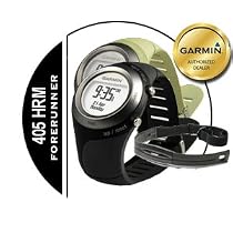 Garmin Forerunner 405 Wireless GPS-Enabled Sports Watch with Heart Rate Monitor - Green